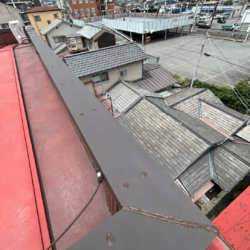 【姫路市若菜町】笠木板金交換工事