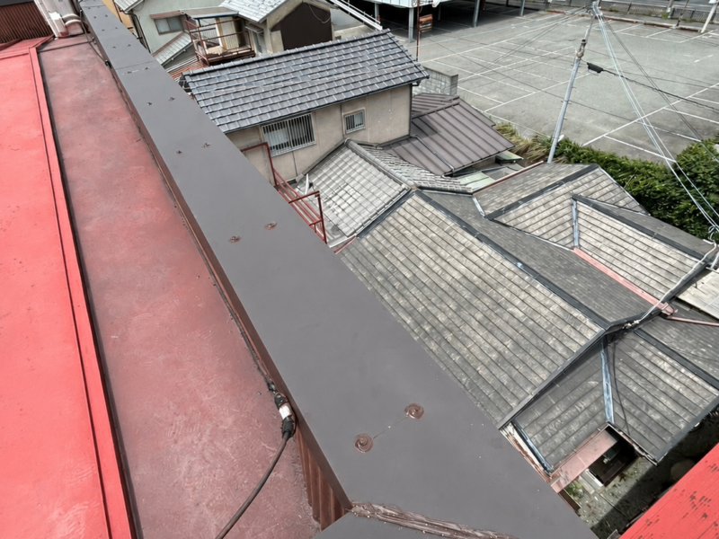 【姫路市若菜町】笠木板金交換工事